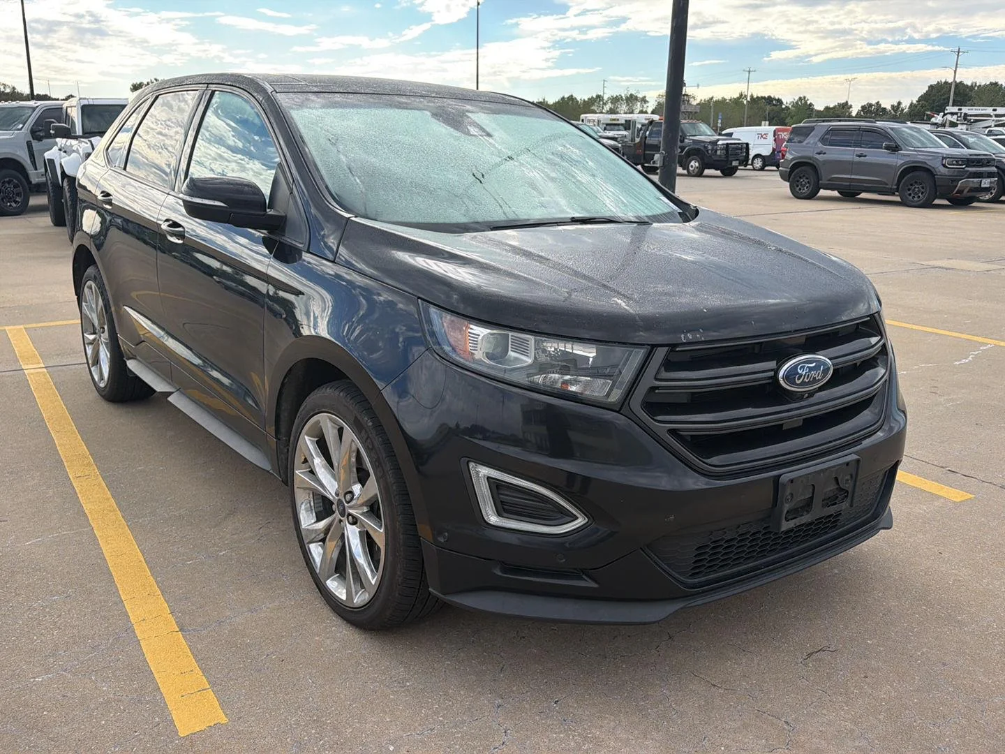 Used 2018 Shadow Black Ford Sport image 2