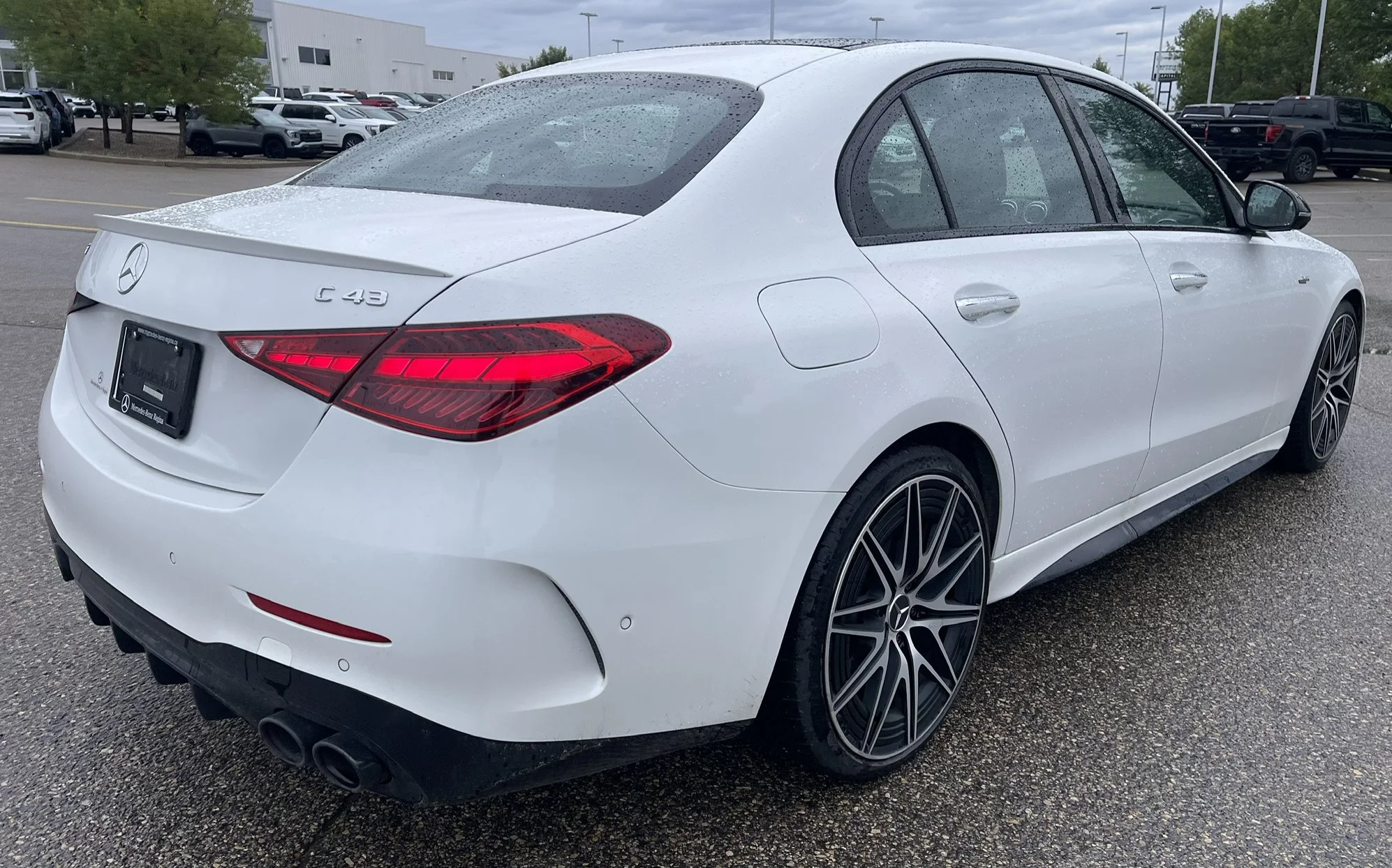 Used 2023 White Mercedes-Benz AMG C 43 AWD Leather Sunroof Navigation image 5