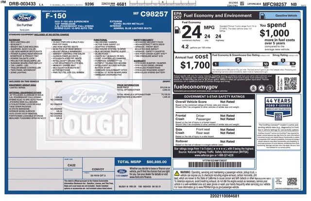 Used 2021 Silver Ford Limited image 4