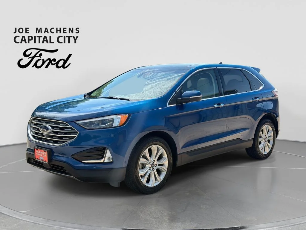 Used 2020 Blue Ford Titanium image 9