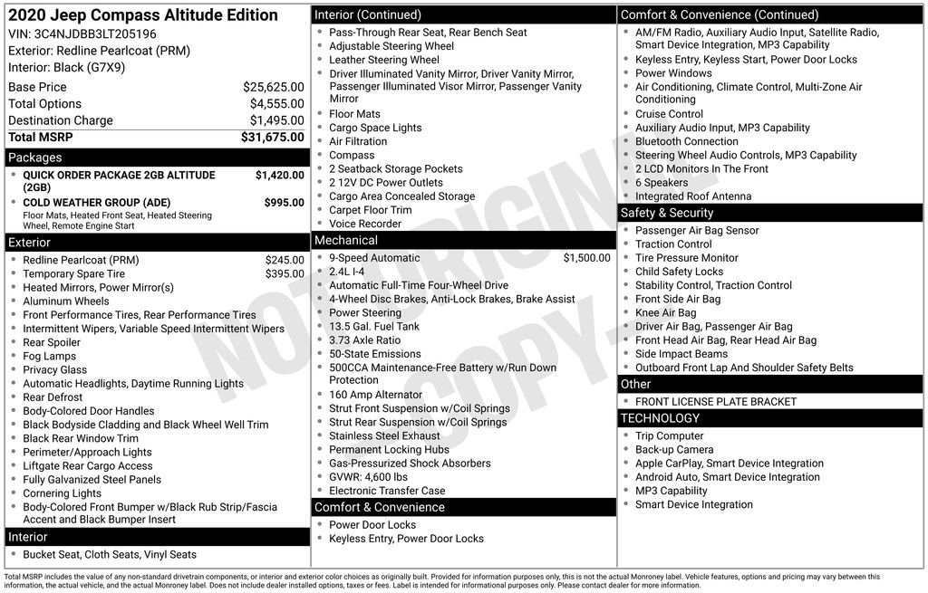 Used 2020 Red Jeep Latitude image 9