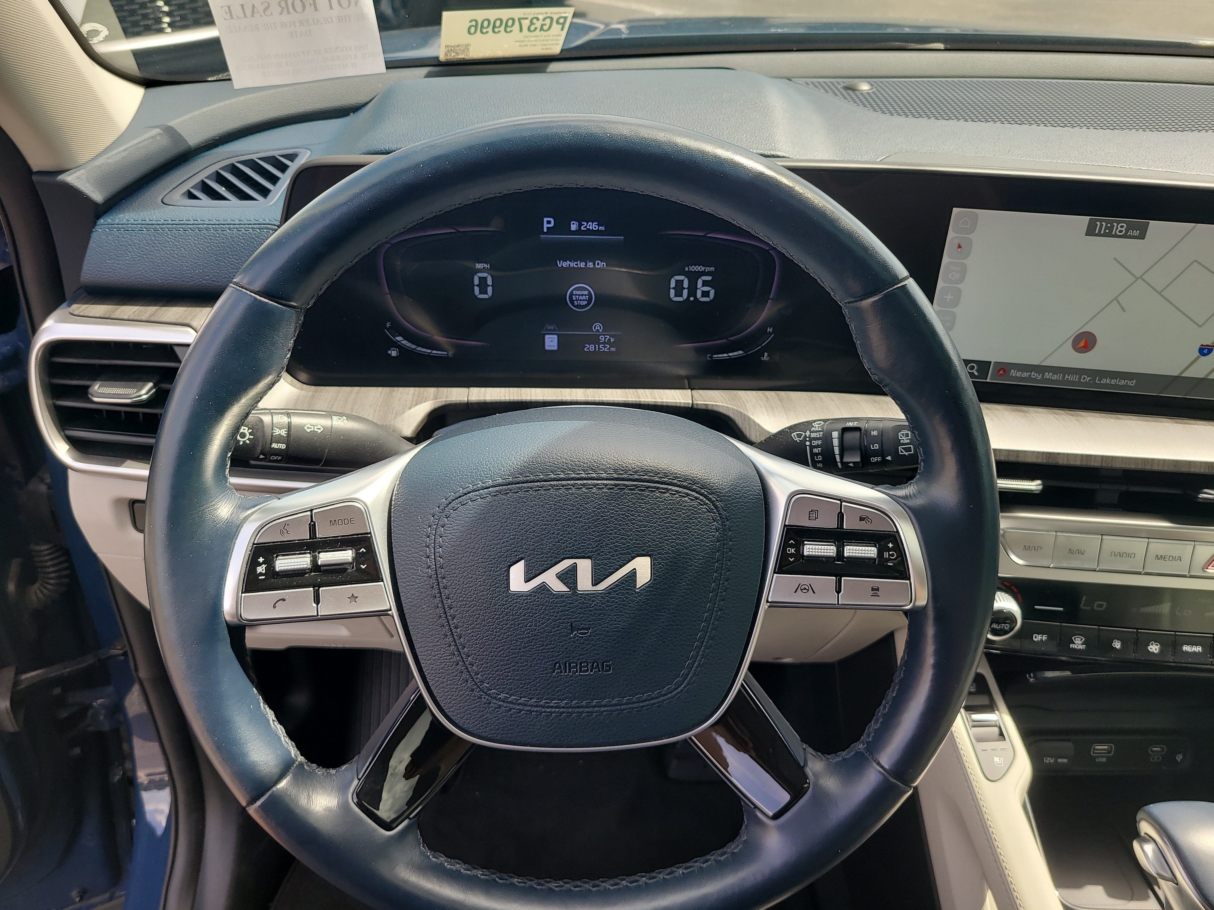 Used 2023 Midnight Lake Blue Kia EX image 28