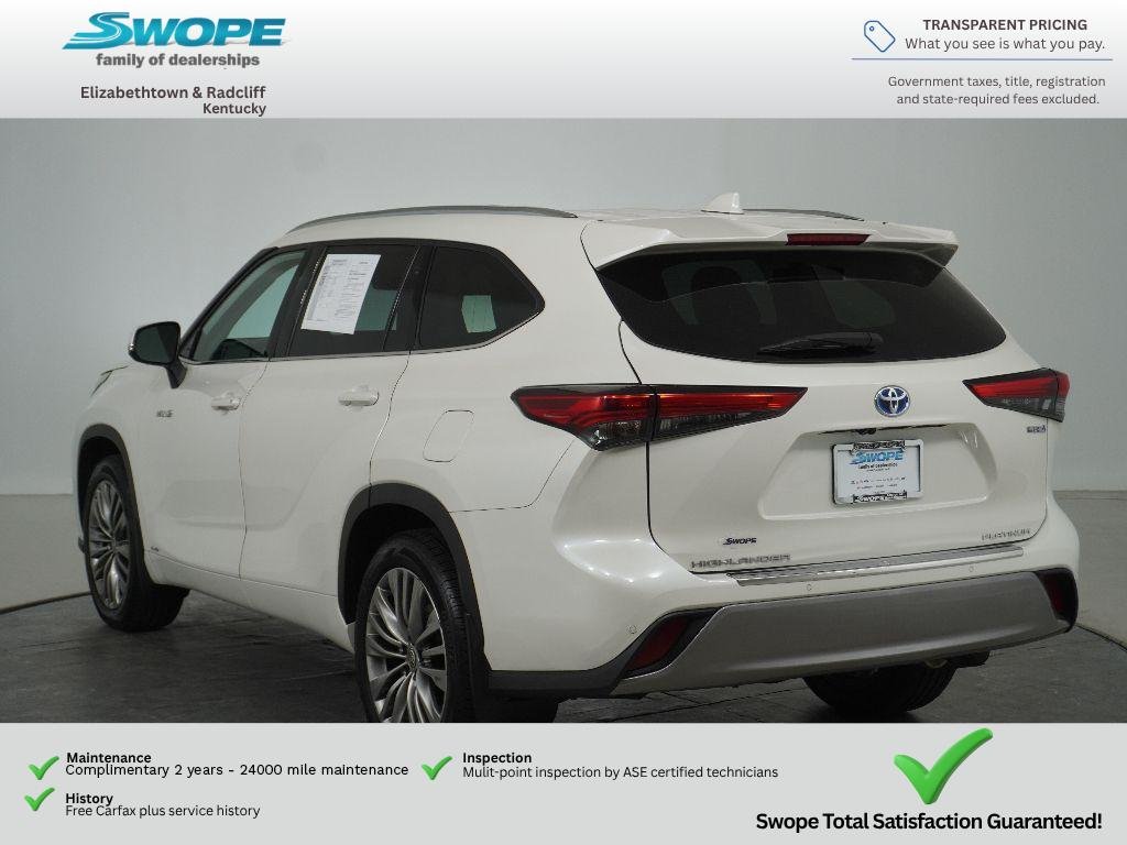 Used 2021 WHITE Toyota Hybrid Platinum image 5