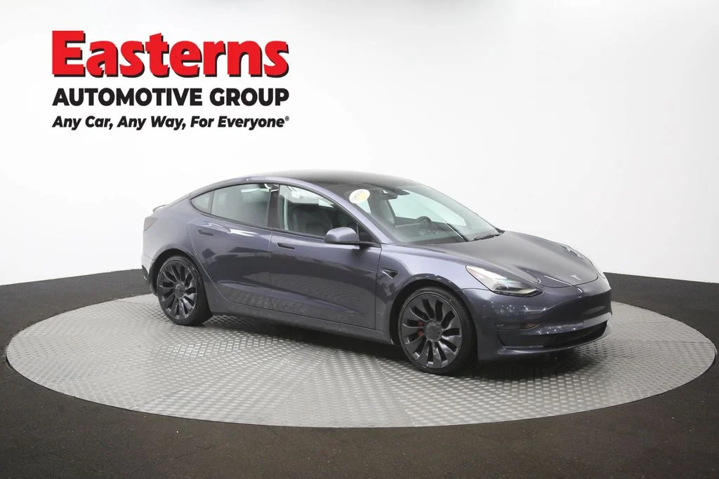 Used 2022 Gray Tesla Performance image 43