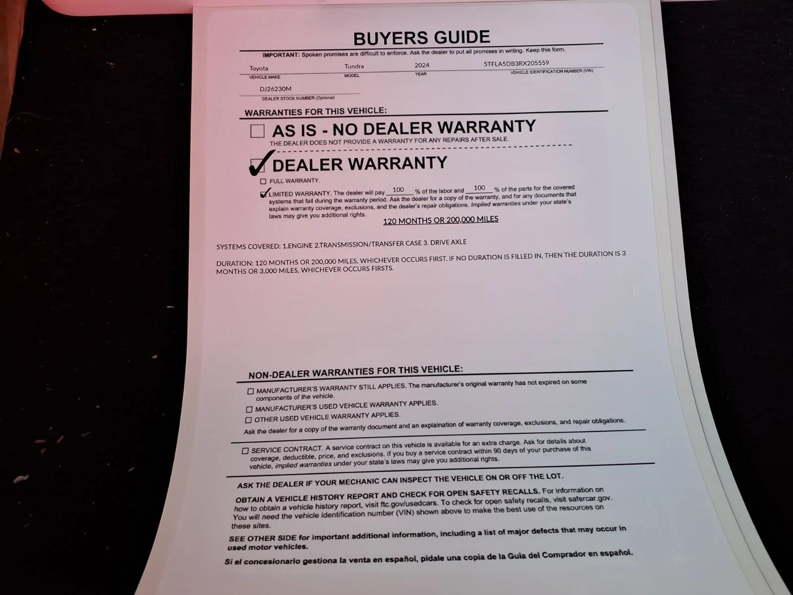 Used 2024 Magnetic Gray Metallic Toyota SR5 image 35