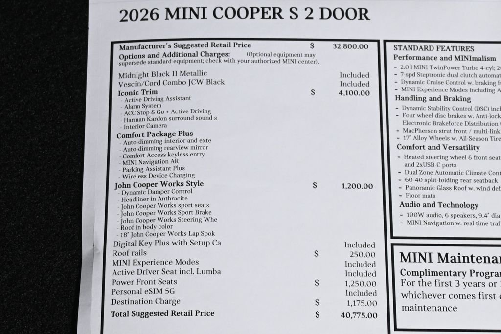 New 2026 Black MINI Iconic image 25