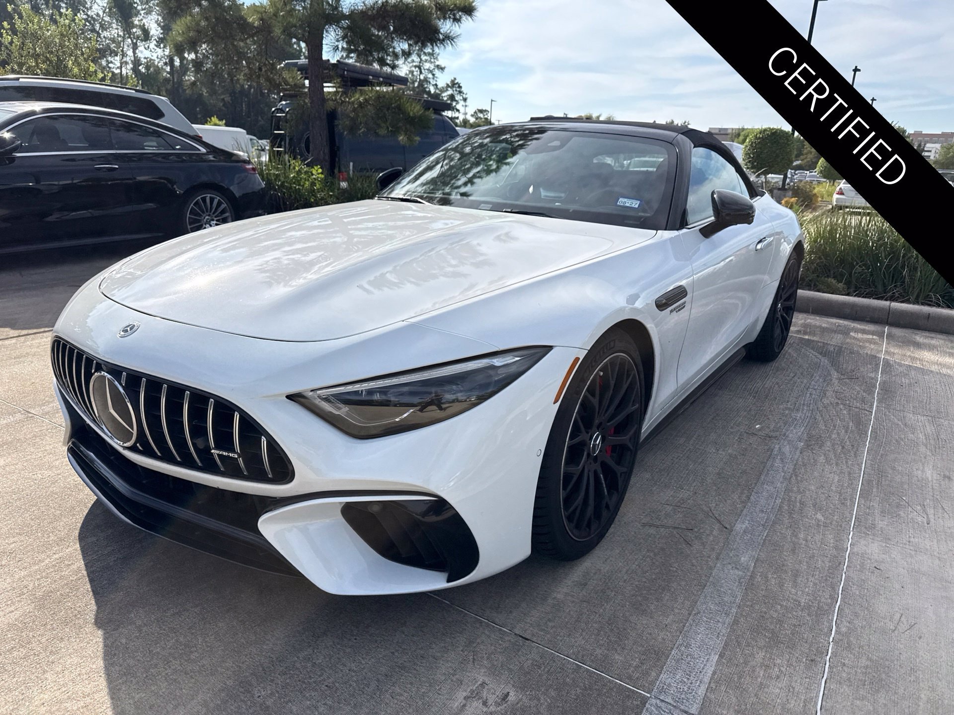 Certified Used 2022 MANUFAKTUR Moonlight White Metallic Mercedes-Benz SL 55 AMG® image 8