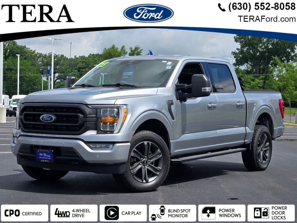 Certified Used 2023 Silver Metallic Ford XLT image 1