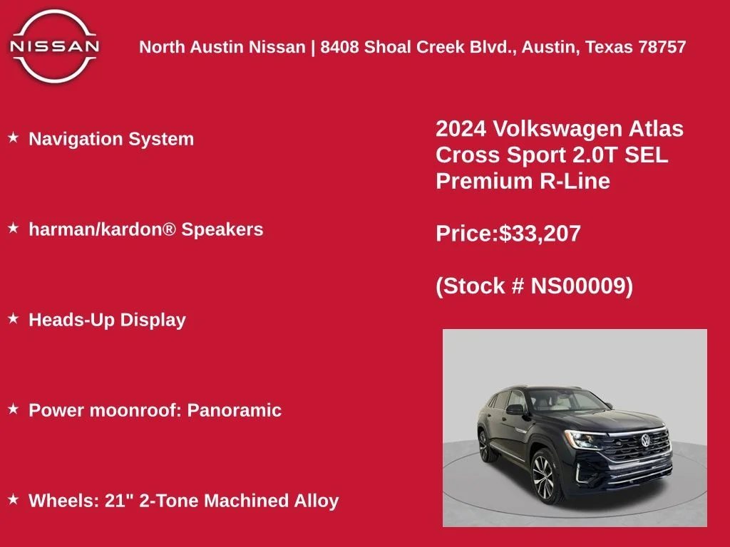 Used 2024 Black Volkswagen 2.0T SEL Premium R-Line image 11
