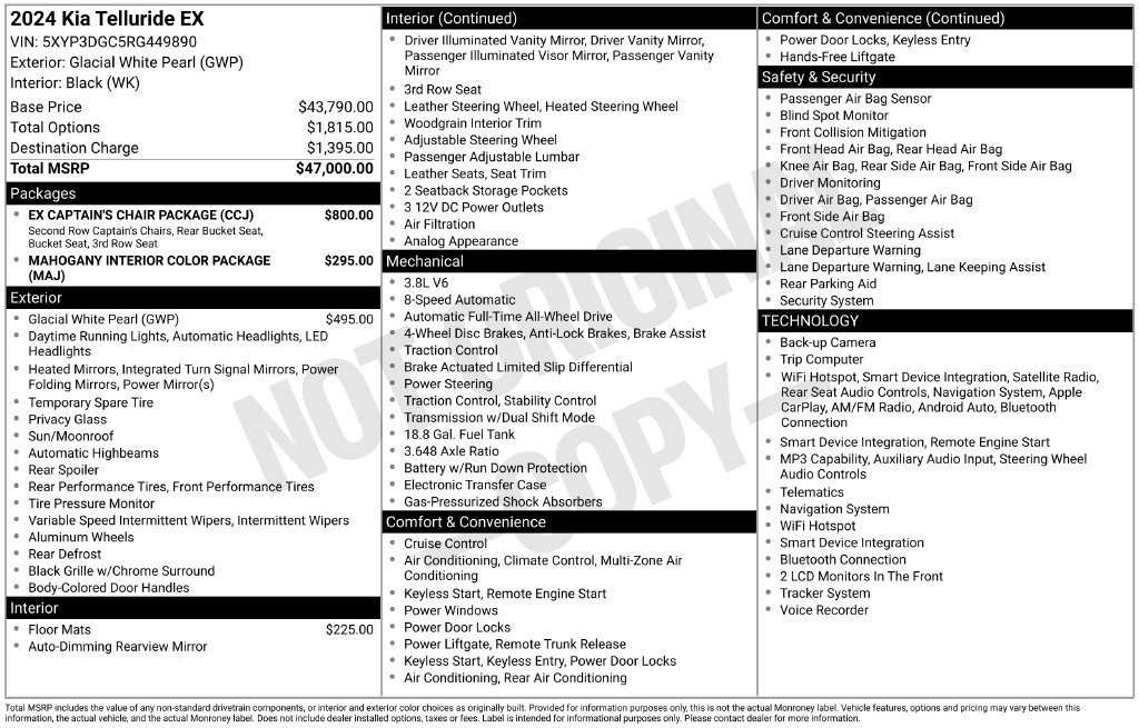 Certified Used 2024 White Kia EX image 13