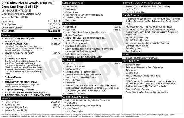 2026 Chevrolet Silverado 1500 RST - Photo 6