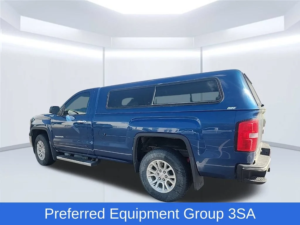 Used 2015 STONE BLUE METALLIC GMC SLE image 6