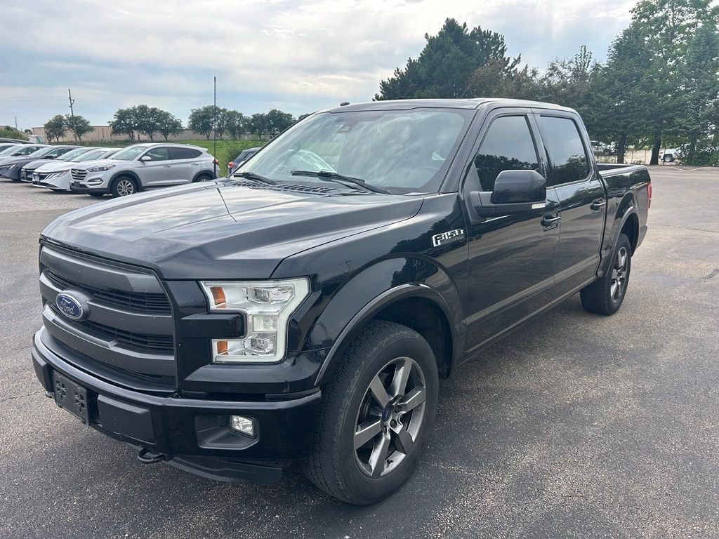 Used 2017 Shadow Black Ford Lariat image 2