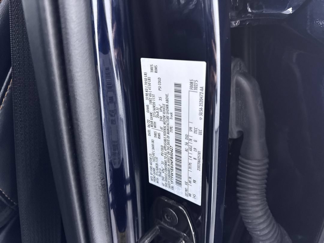 Used 2022 Antimatter Blue Metallic Ford Platinum image 12