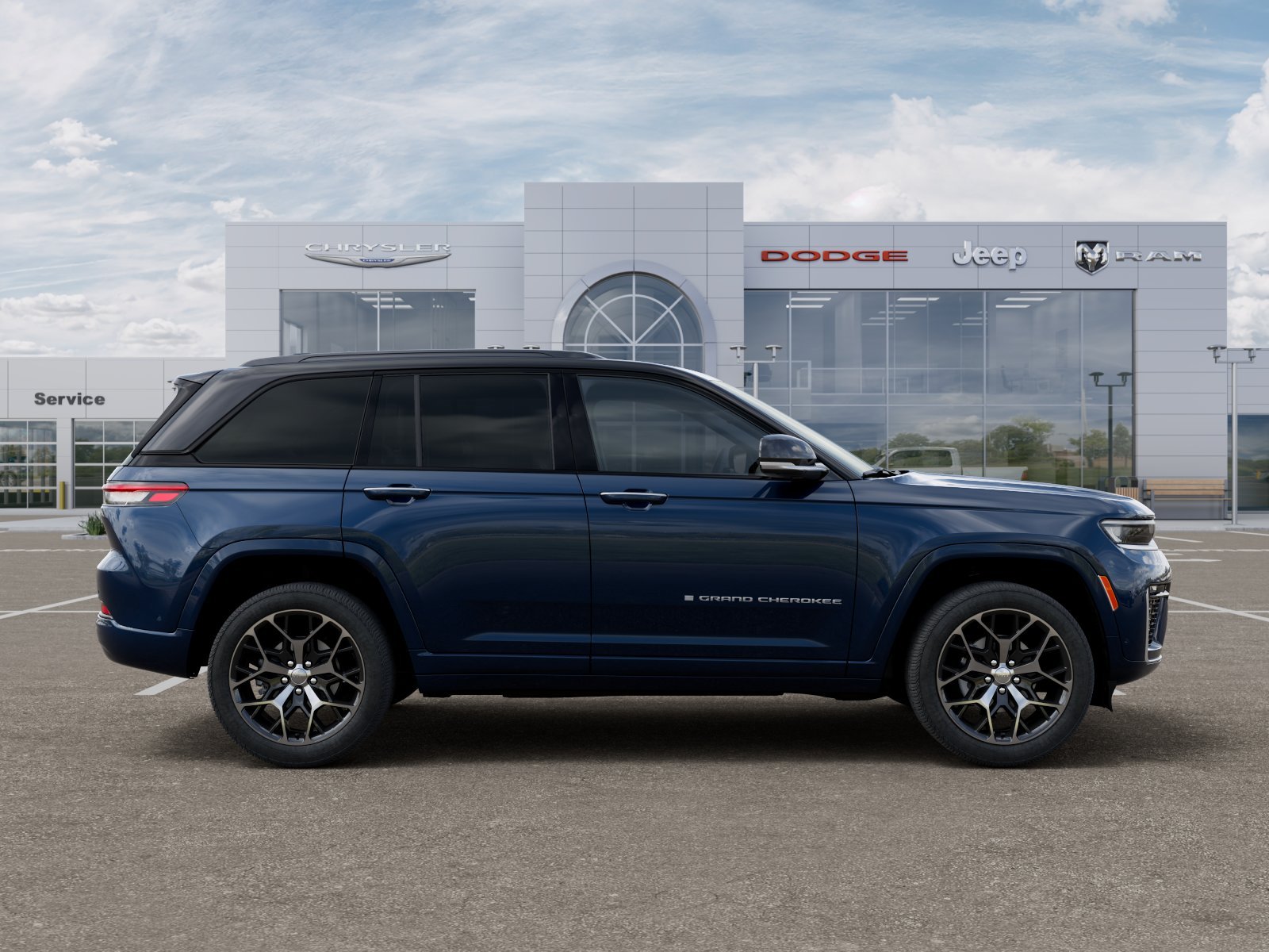 New 2026 Fathom Blue Pearl-Coat Exterior Paint Jeep Summit 4x4 image 21
