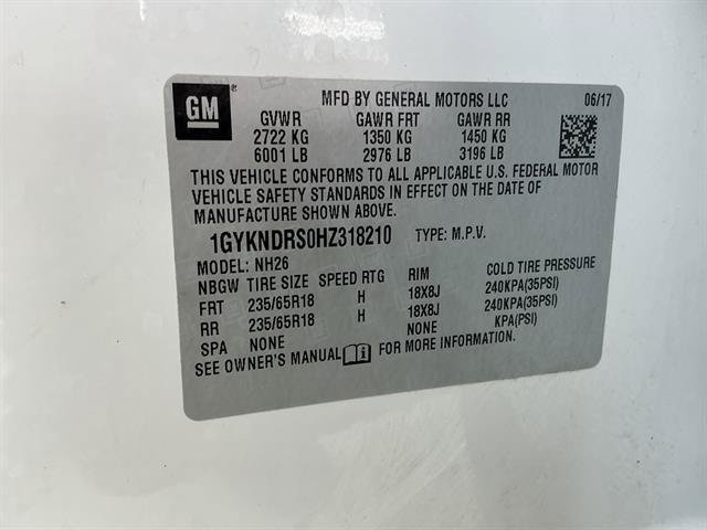 Certified Used 2017 Crystal White Tricoat Cadillac Luxury AWD image 14