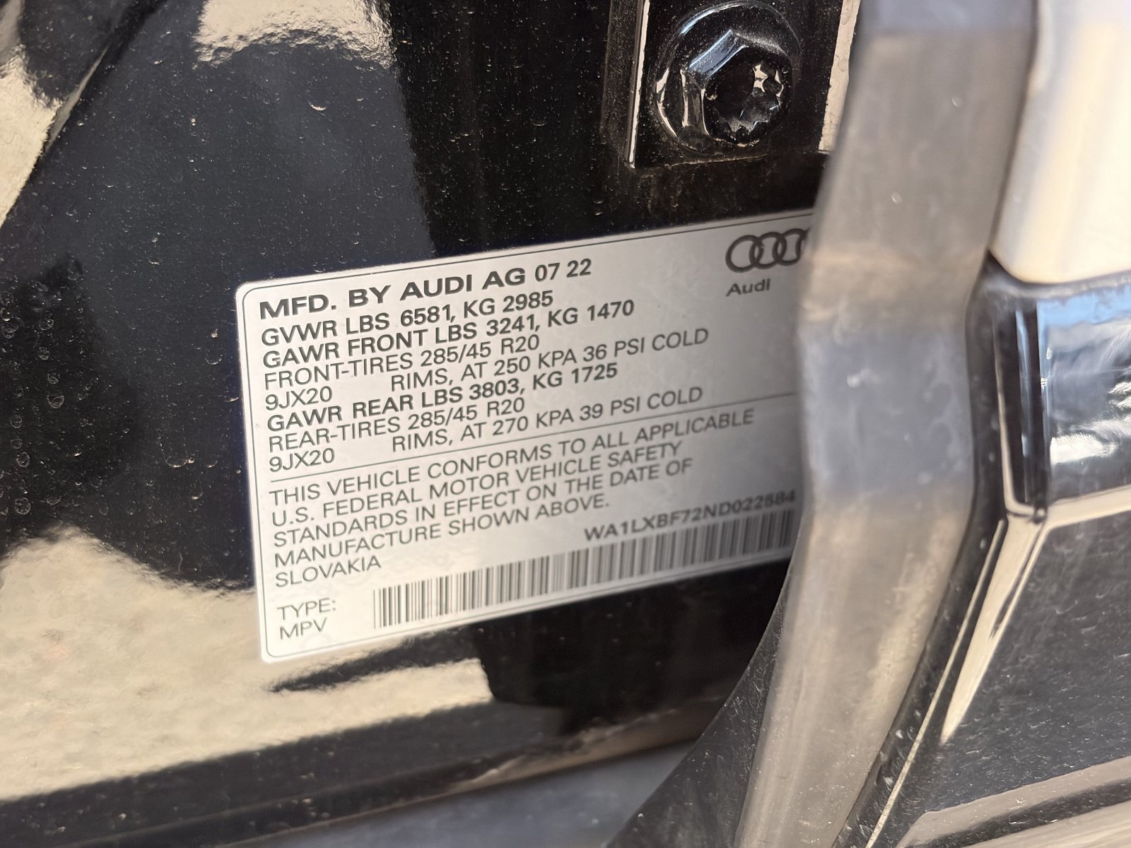 Used 2022 Black Audi Premium Plus 55 TFSI quattro Tiptronic image 33