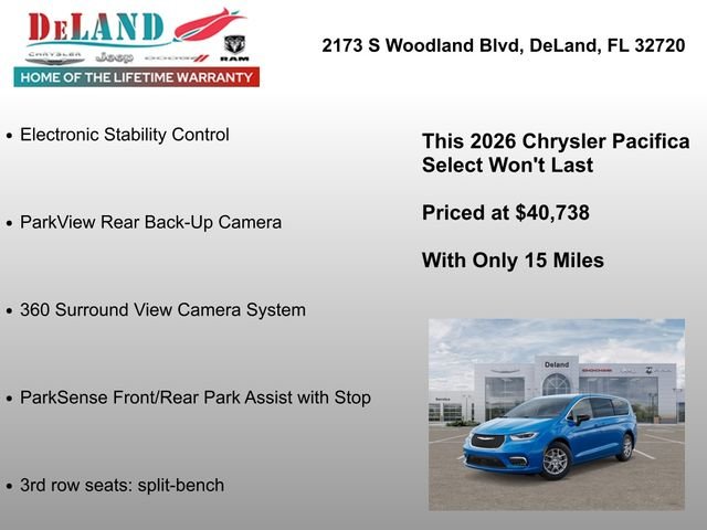 New 2026 Hydro Blue Pearl-Coat Exterior Paint Chrysler Select image 12