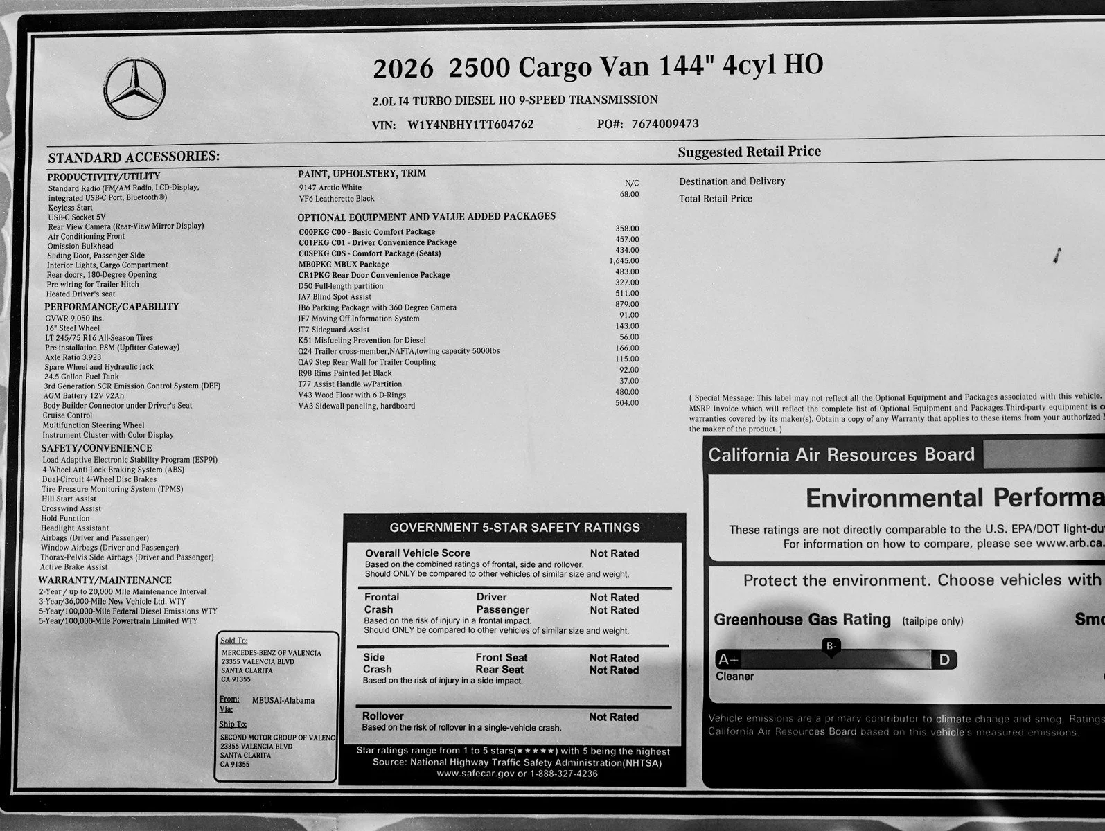 2026 Mercedes-Benz Sprinter Cargo Van Base - Photo 27