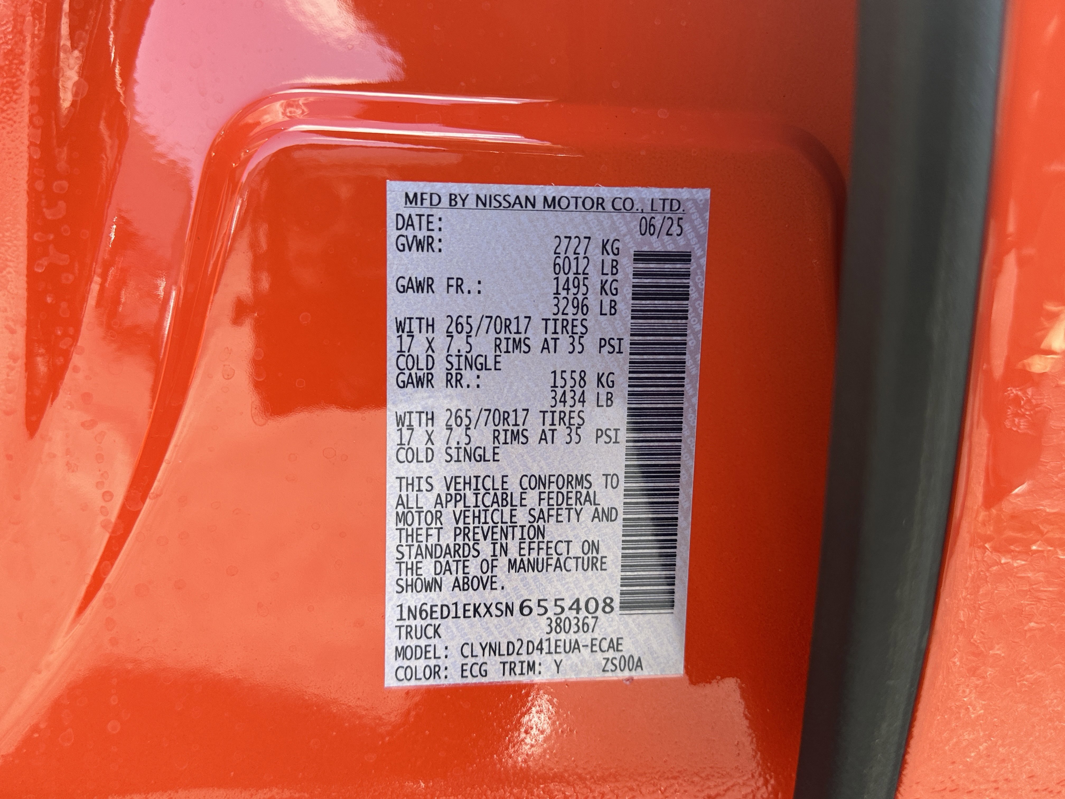 New 2025 Afterburn Orange Nissan PRO-4X image 33