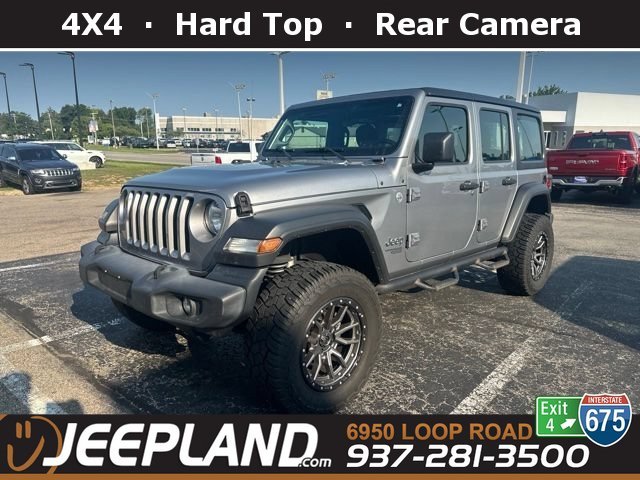 Used 2020 Billet Silver Metallic Clearcoat Jeep Unlimited Sport image 1