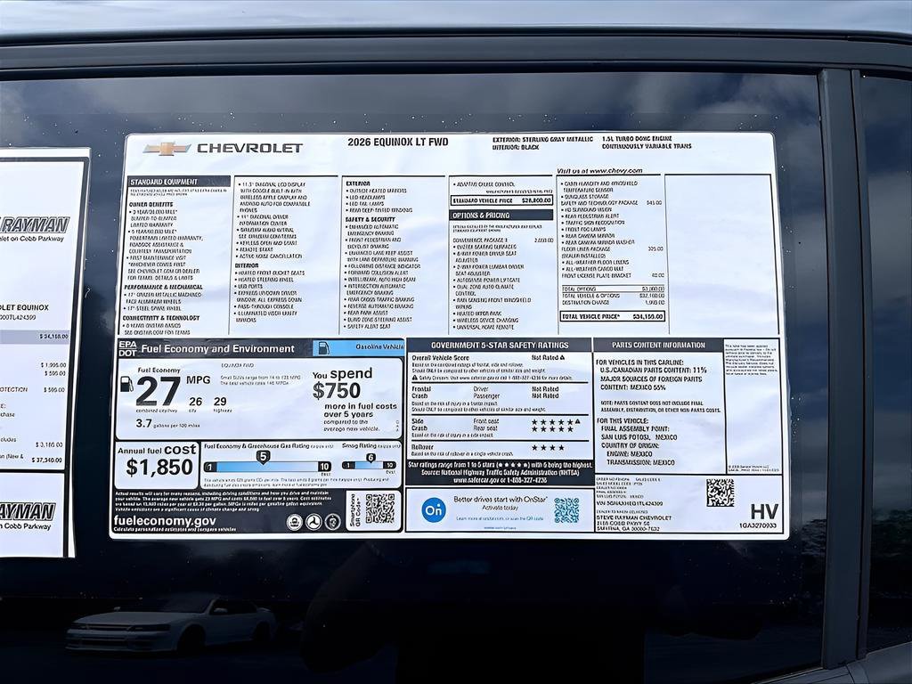 New 2026 Chevrolet Equinox LT 4D Sport Utility