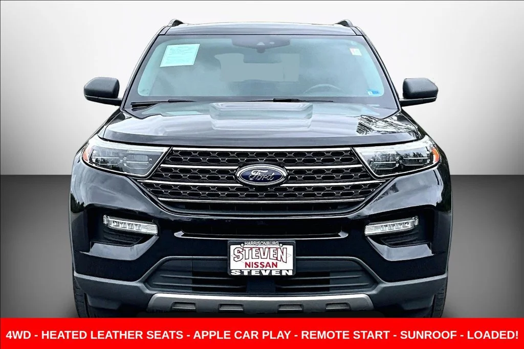 Used 2021 Black Ford XLT image 2