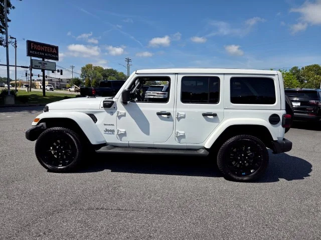 Used 2022 White Jeep Unlimited Sahara 4xe image 4