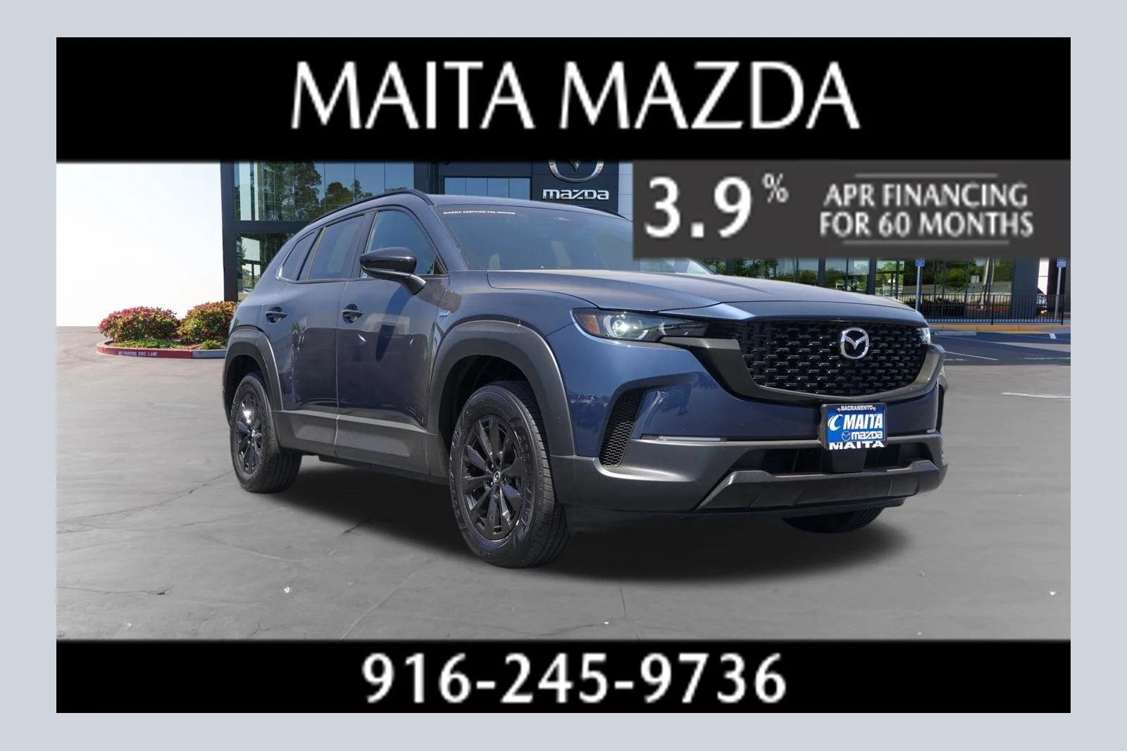 Certified Used 2025 Ingot Blue Metallic Mazda Premium image 1