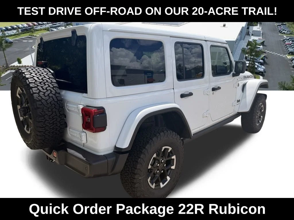 New 2026 Bright White Clear-Coat Exterior Paint Jeep Rubicon image 4