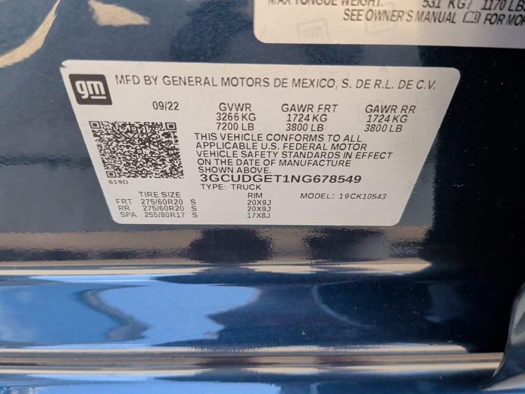 Used 2022 Blue Chevrolet LTZ image 57