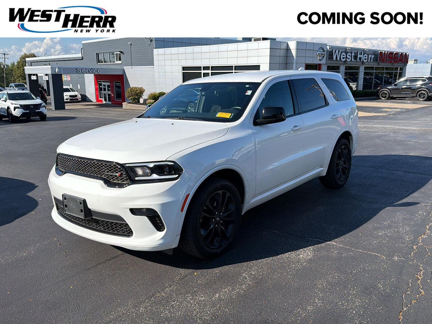 Used 2021 White Knuckle Clearcoat Dodge SXT Plus image 1