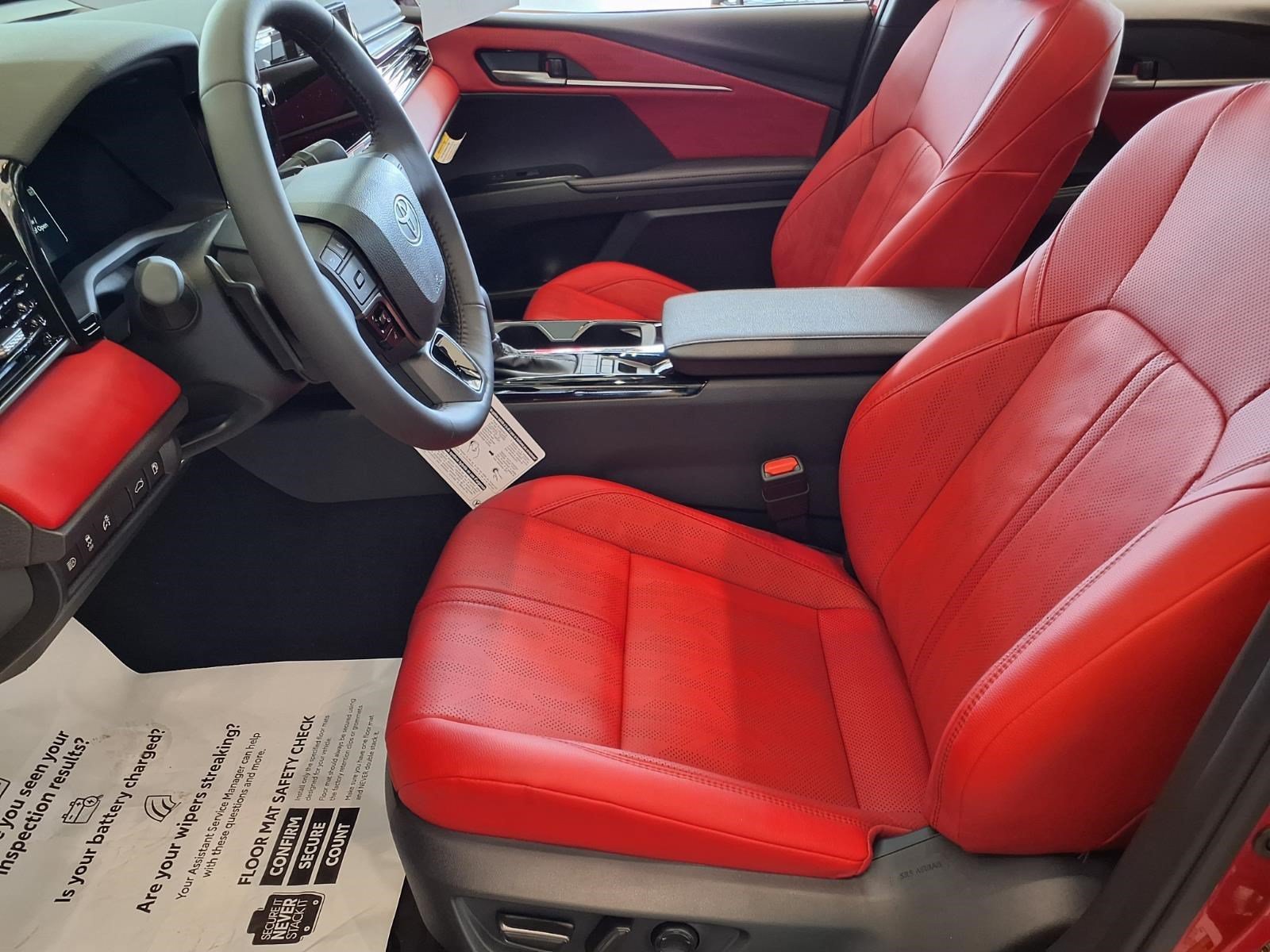 New 2026 Supersonic Red with Midnight Black Metallic roof Toyota XSE image 12