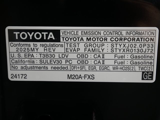 Certified Used 2025 Midnight Black Metallic Toyota LE image 29