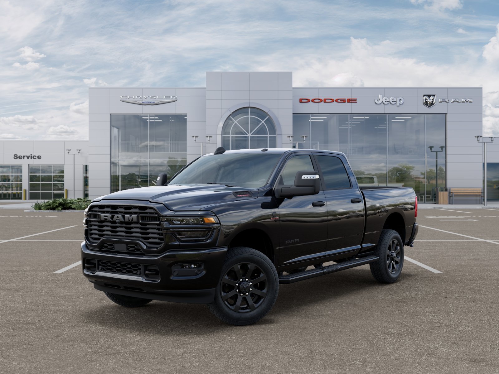 New 2026 Diamond Black Crystal Pearl-Coat Exterior Paint RAM Big Horn image 31