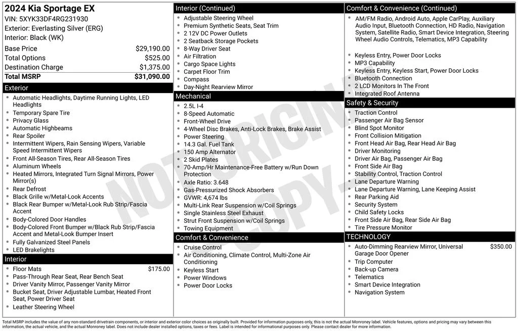 Certified Used 2024 Silver Kia EX image 5
