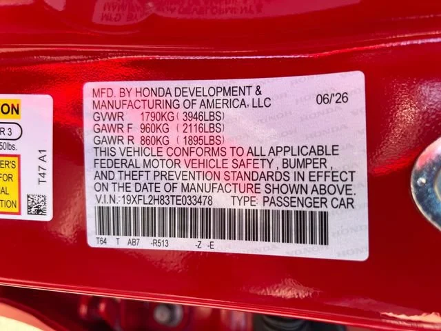 New 2026 Rallye Red Honda Sport image 18