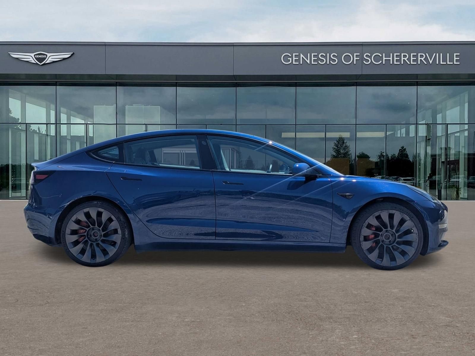 Used 2021 Blue Tesla Performance image 9