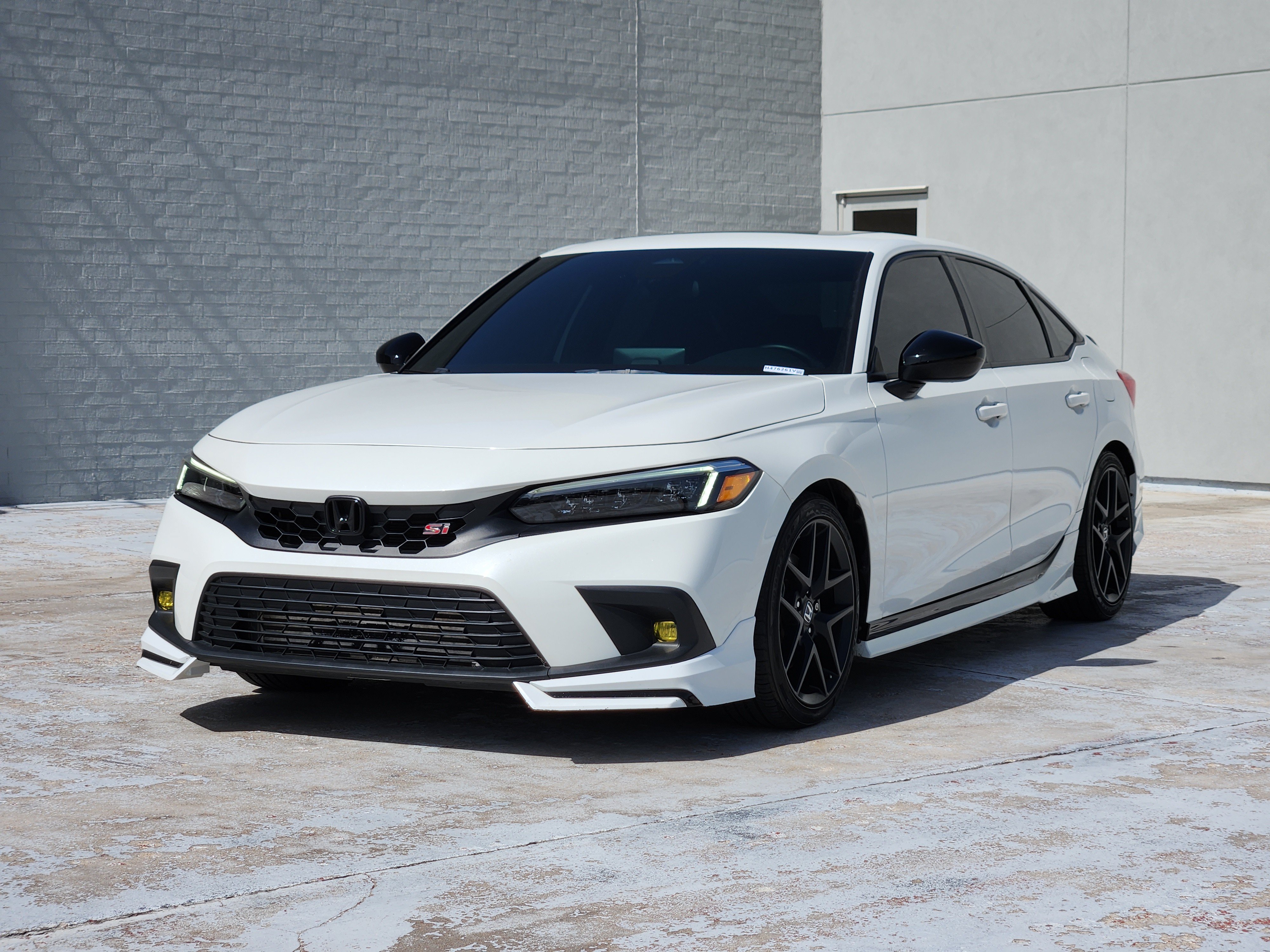 Used 2022 Platinum White Pearl Honda 4DR SDN SI MT image 4