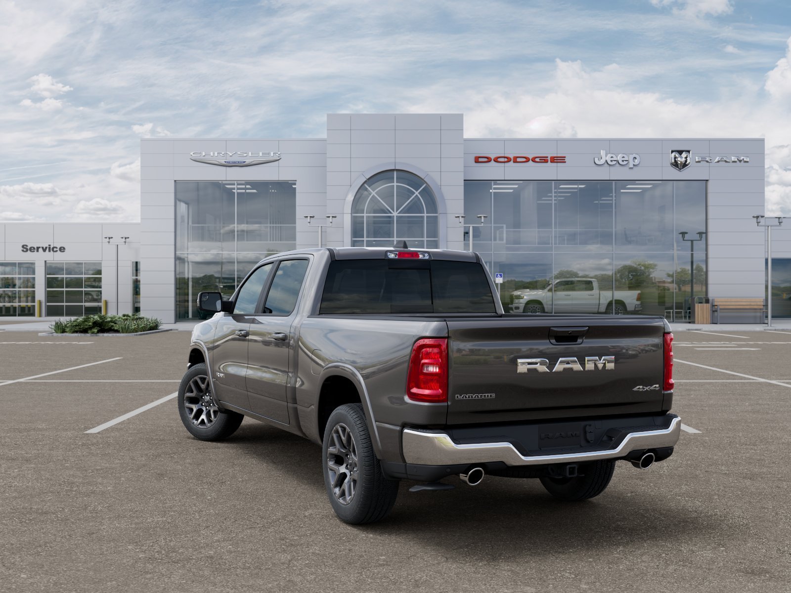 New 2026 Granite Crystal Metallic Clear-Coat Exterior Paint RAM Laramie image 30