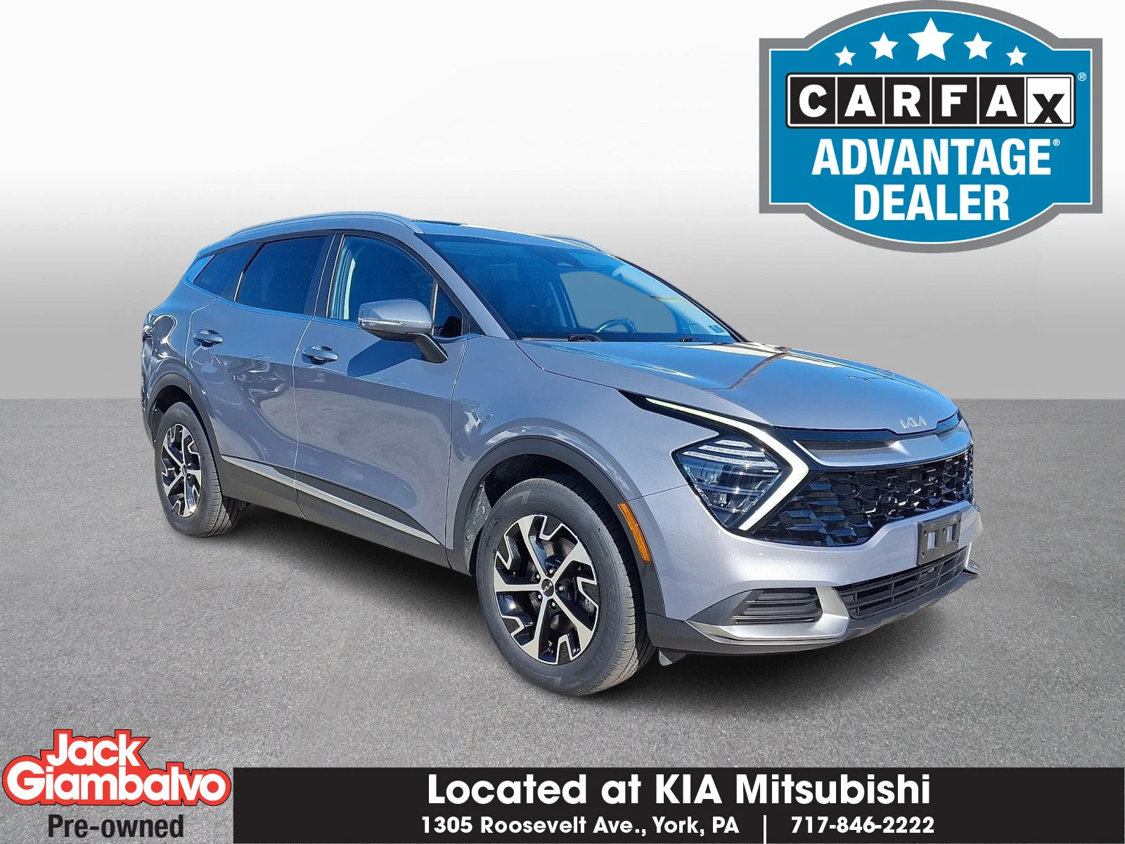 Certified Used 2024 Silver Kia EX image 1