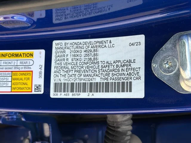 Used 2023 Blue Honda Sport-L image 30