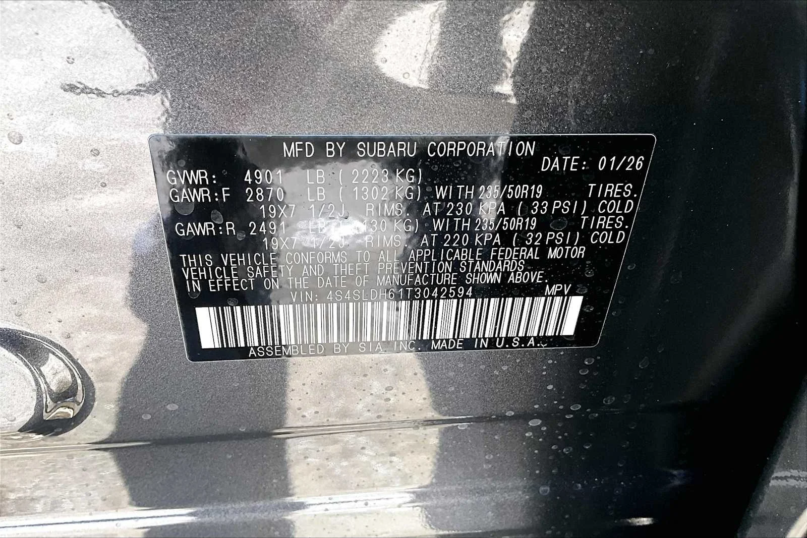 New 2026 Magnetite Gray Metallic Subaru Sport image 18