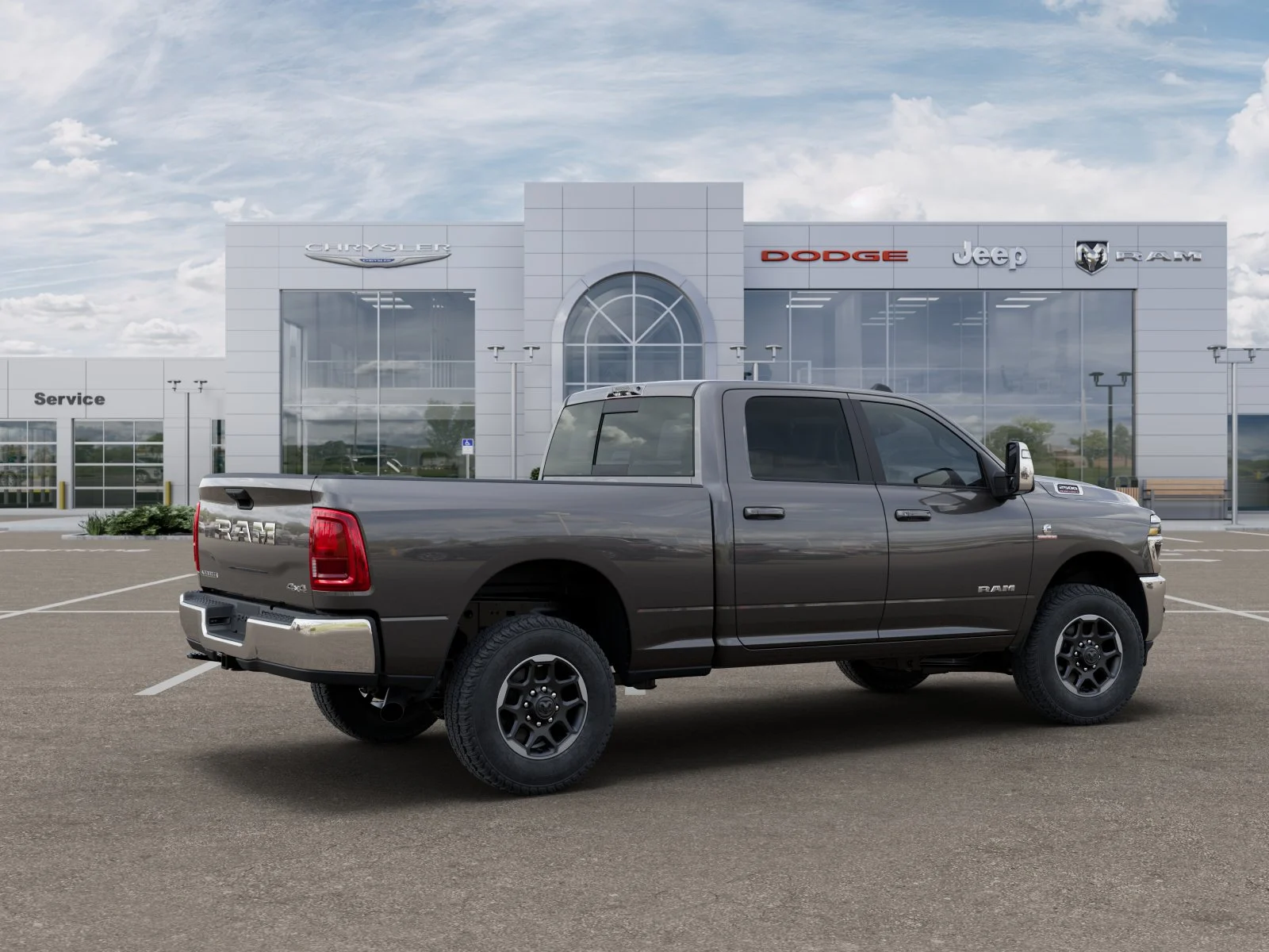 New 2025 Granite Crystal Metallic Clear-Coat Exterior Paint RAM Laramie High Plains Edition image 32