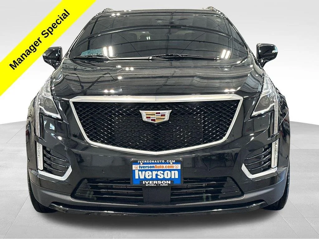 Used 2023 Stellar Black Metallic Cadillac AWD Sport image 2