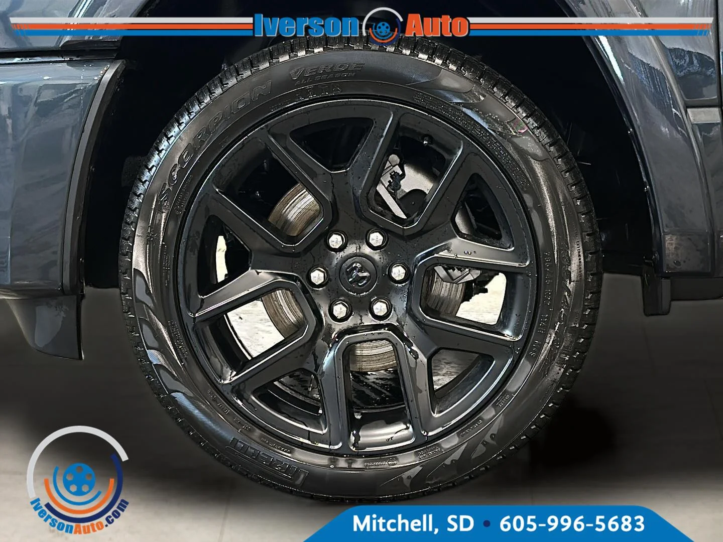 New 2027 Forged Blue Metallic Exterior Paint RAM Laramie image 9