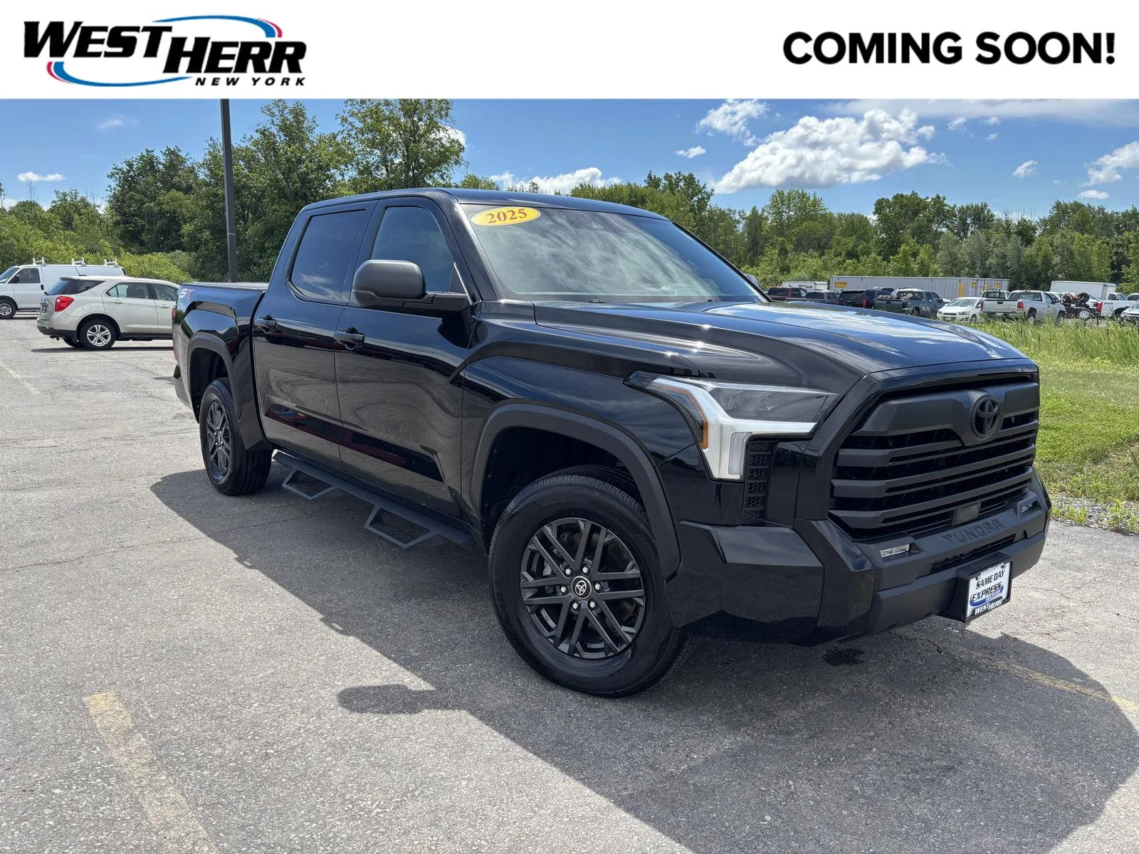 Used 2025 Midnight Black Metallic Toyota SR5 image 1