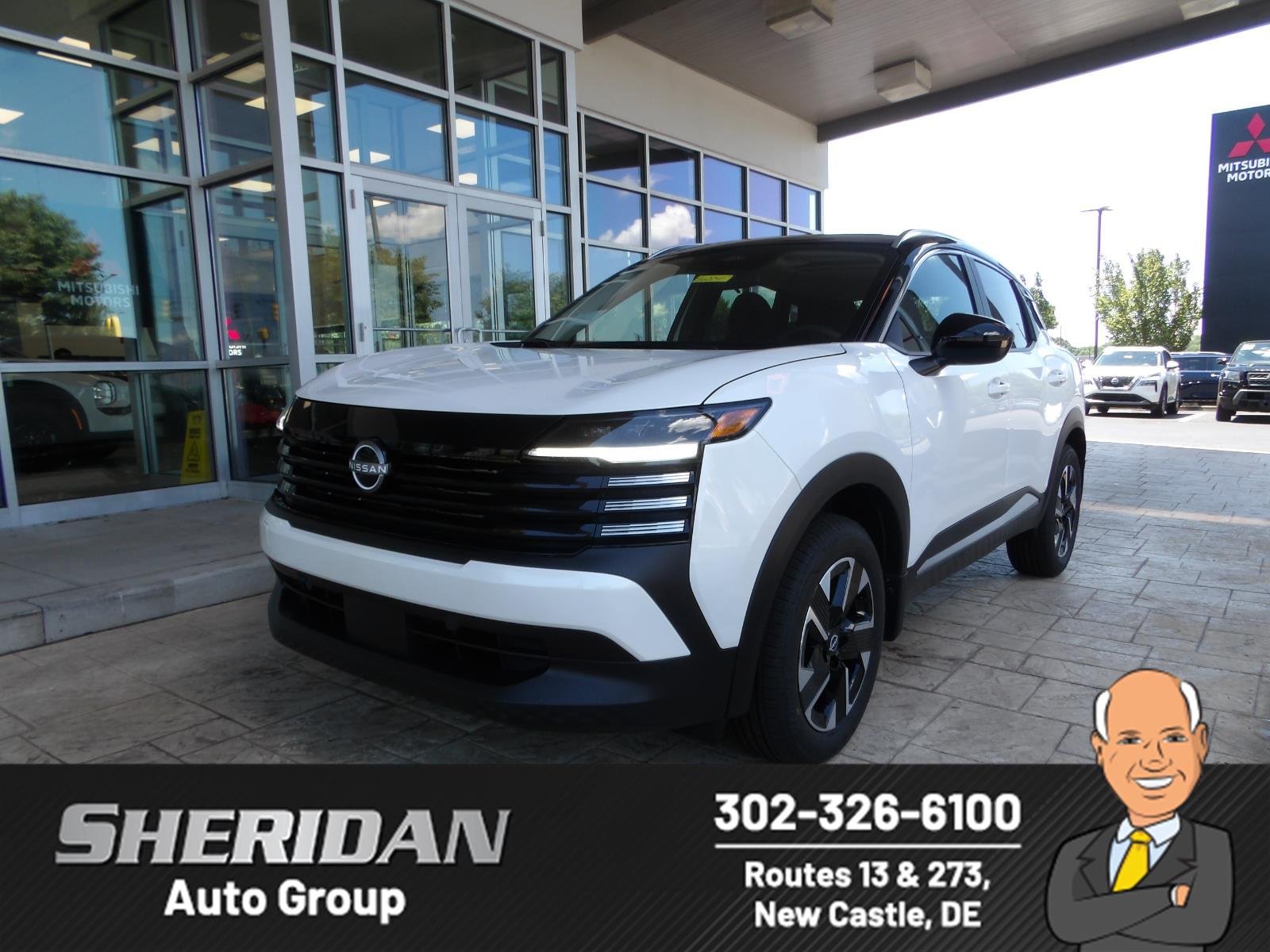 New 2026 Aspen White TriCoat / Super Black Two-tone Nissan SV image 1