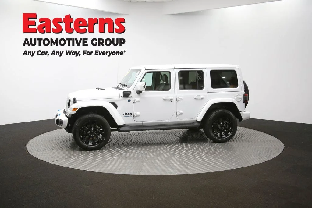 Used 2021 White Jeep Unlimited Sahara High Altitude 4xe image 59