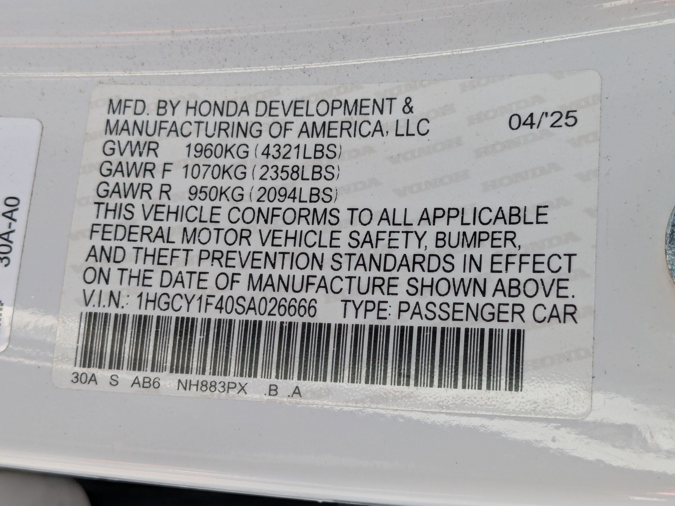 Ken Garff Cert 2025 White Honda SE image 36